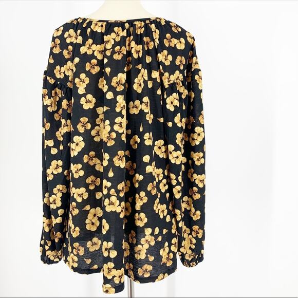 Ava & Viv Floral Print Blouse Size 1X (14W) NWT - Picture 3 of 6